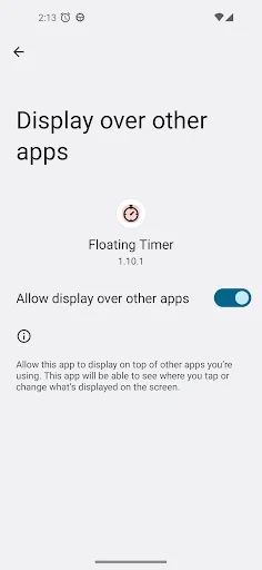 ดาวน์โหลด Floating Timer ล่าสุด – แอปจับเวลาลอยหน้าจอ ใช้งานฟรี - Screenshot 5