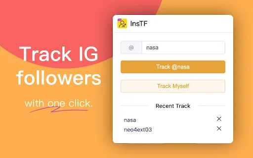 ดาวน์โหลด InsTF ล่าสุด – ติดตามผู้ติดตาม Instagram ง่ายๆ ฟรี - Screenshot 1