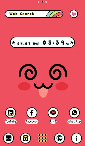 ดาวน์โหลด Cute Expressions Theme +HOME ฟรี – ปรับแต่งหน้าจอให้คิ้วท์สุดๆ - Screenshot 5