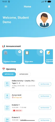 ดาวน์โหลด myOUM เวอร์ชันล่าสุด – จัดการการเรียนสำหรับนักศึกษาฟรี - Screenshot 2