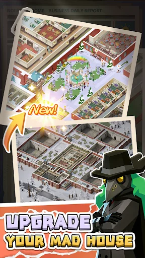 ดาวน์โหลด IDLE MAD HOUSE TYCOON ล่าสุด – เกมบริหารโรงพยาบาลสุดป่วน โหลดฟรี - Screenshot 5