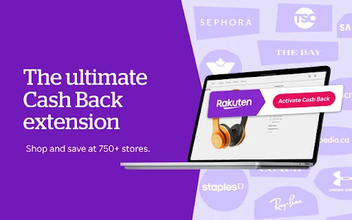 ดาวน์โหลด Rakuten Button Canada – รับเงินคืนอัตโนมัติเมื่อช้อปออนไลน์ - Screenshot 1
