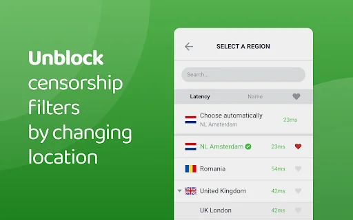 ดาวน์โหลด Private Internet Access สำหรับ Chrome – พร็อกซีที่ปลอดภัยและรวดเร็ว - Screenshot 3