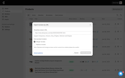 ดาวน์โหลด Ryviu – นำเข้ารีวิวสินค้าจาก AliExpress และ Amazon ง่ายๆ - Screenshot 4