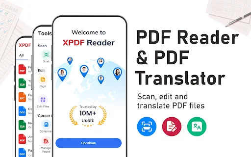 ดาวน์โหลด PDF Reader – Translate & Edit ล่าสุด – แปลและแก้ไขไฟล์ PDF ฟรี - Screenshot 1