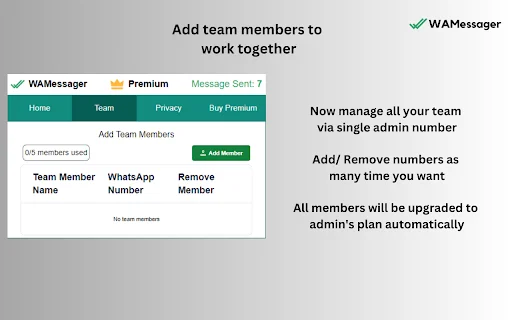 ดาวน์โหลด WAMessager – ส่งข้อความ WhatsApp จำนวนมากฟรี พร้อมฟีเจอร์การตลาดครบวงจร - Screenshot 4