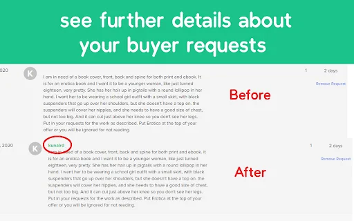 ดาวน์โหลด Fiverr Quick View ล่าสุด – ตัวช่วยจัดการ Gig ฟรี - Screenshot 2