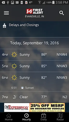 ดาวน์โหลด 14FirstAlert Weather TriState ล่าสุด – พยากรณ์อากาศแม่นยำ - Screenshot 2