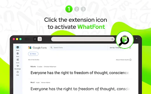 ดาวน์โหลด What Font – ค้นหาฟอนต์บนเว็บไซต์แบบรวดเร็วทันใจ - Screenshot 1