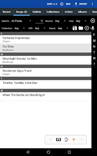 ดาวน์โหลด MobileSheets ล่าสุด – แอปจัดการโน้ตเพลงระดับมืออาชีพ - Screenshot 1
